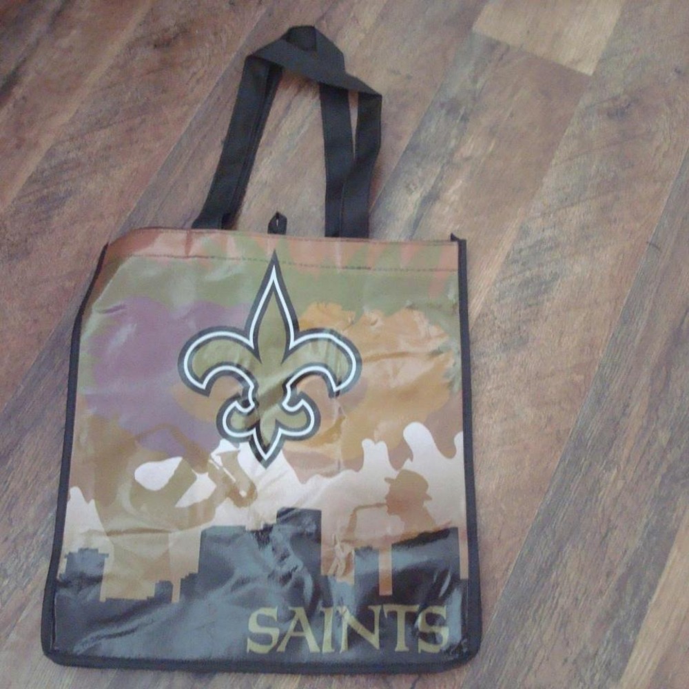 NEW ORLEANS SAINTS 12X14 BAG PURSE VINTAGE‎ NEW TAILGATE HANDBAG TOTE